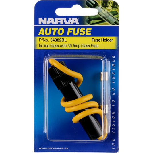 Narva | Narva 30A Inline Glass Fuse Holder