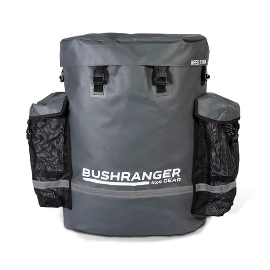 Bushranger 4x4 gear waterproof bag with side mesh pockets.