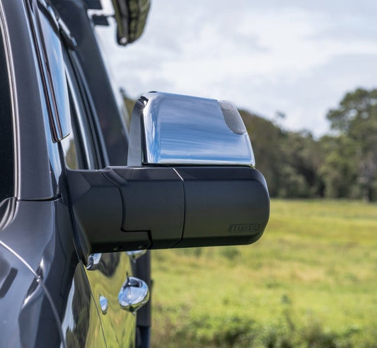 Ford Everest MSA POWER FOLD™ Towing Mirrors - Chrome, Electric, Heated, Indicators, Blind Spot Monitoring, Power Fold, Puddle Light