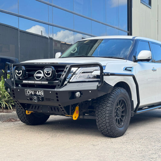 S5 Y62 Nissan Patrol Hooped (Dallas) Bull Bar
