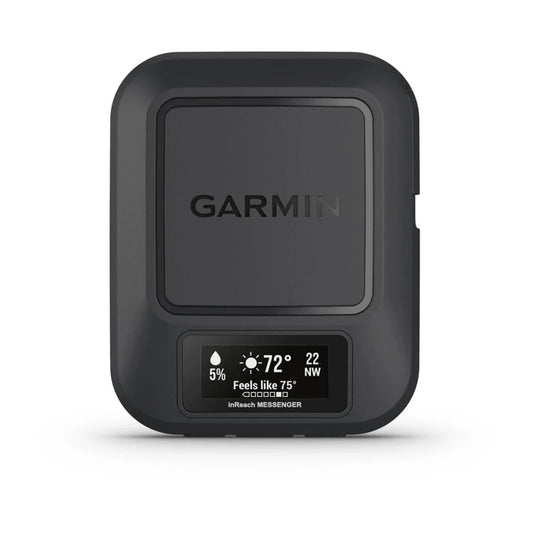 Garmin inReach Messenger with weather and navigation features.
