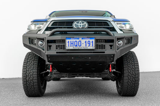SLX Extreme Series Bullbar X-1 Toyota Hilux 2021 GUN126R on Hammertone Black Powdercoat