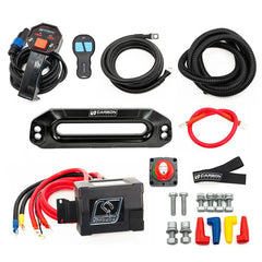 Carbon Offroad Scout Pro 15K Winch with Black Hook