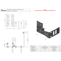 Awning To Tent Bracket 4 Piece - AX27, TX27/MAX, DX27