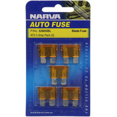 Narva Standard Blade Fuse 5A Tan 5 Pce
