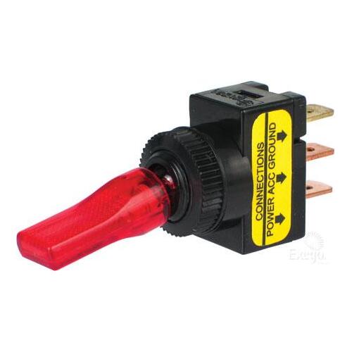 Narva | Off/On Toggle Switch with Red LED