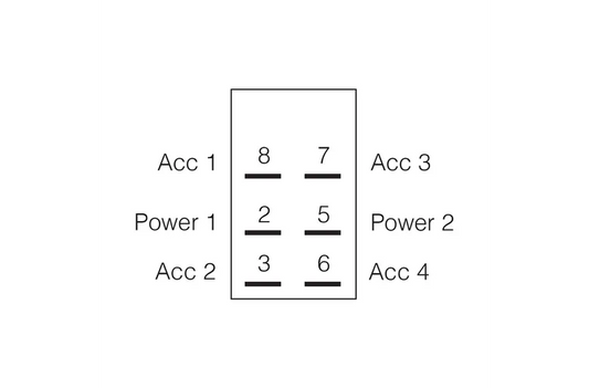 Narva Momentary (On)/Off/Momentary (On) Sealed Rocker Switch