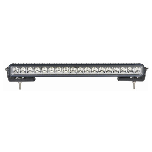 Slim and sleek LED light bar with mounting brackets.