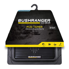 Mud Tamer Floor Mats | Rear | Black | Bushranger