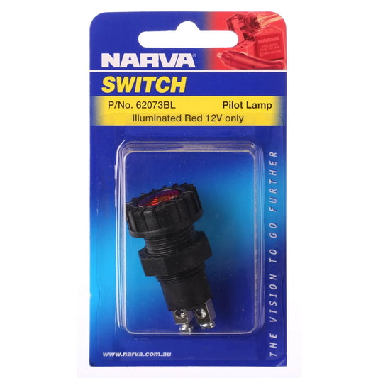 Narva Pilot Light Incandescent Red 12v Screw on Terminals