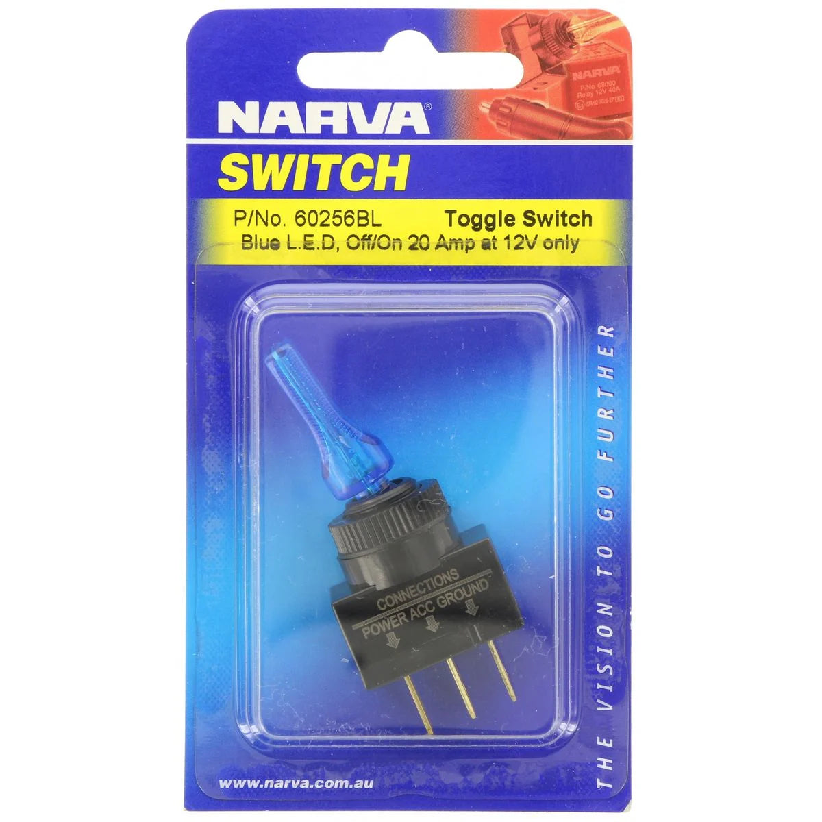 Narva | Off/On Toggle Switch with Blue LED