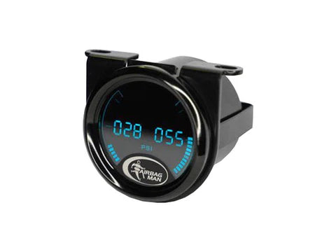 12 Volt Digital Gauge with ABM Logo (with Elbow Fittings)