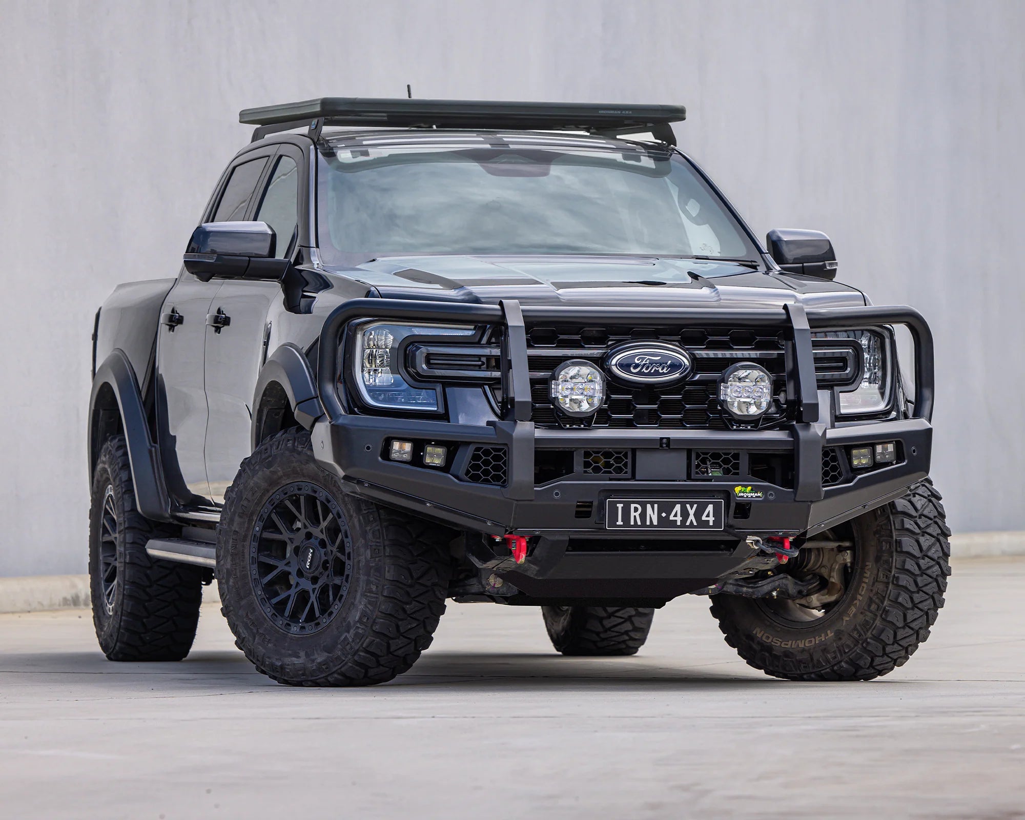 Ford Ranger Raptor Rally Lights APEX Bull Bar & Lights Kit For Ford Ranger Next Gen | Ironman 4x4 ...
