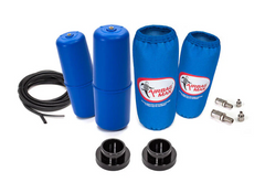 Blue airbagman air suspension kit.