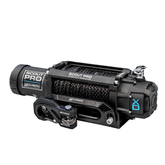 Carbon Offroad Scout Pro 15K Winch with Black Hook