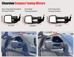 Clearview Towing Mirrors To Suit Mitsubishi Triton MV 2024 - Current