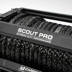 Carbon Offroad Scout Pro 15K Winch with Black Hook