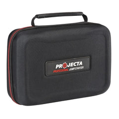A black, zippered carry case with a handle, featuring the "Projecta Professional Jumpstarter" logo on the front. The case is designed for storing and transporting the portable jump starter kit securely.