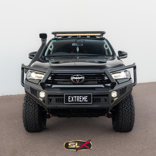 SLX Extreme Series Bullbar X-1 Toyota Hilux 2021 GUN126R on Triple Loop