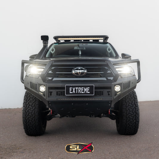 SLX Extreme Series Bullbar X-1 Toyota Hilux 2021 GUN126R on Triple Loop