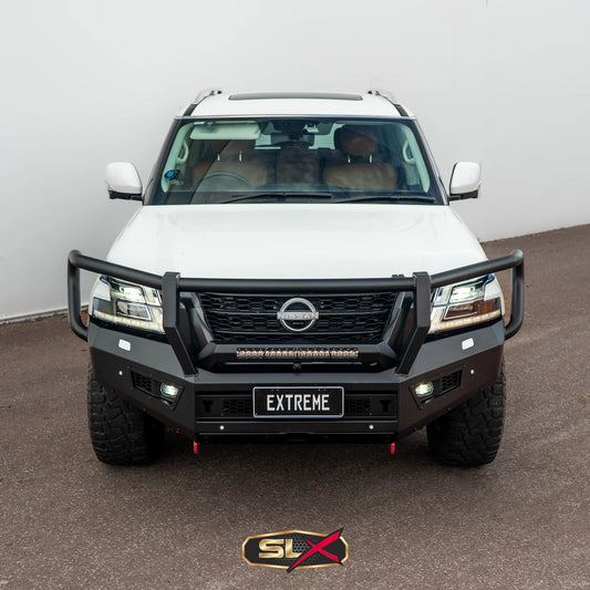 SLX Extreme Series Bullbar X-1 Nissan Y62 Patrol S5 GEN-X Triple Loop Bullbar