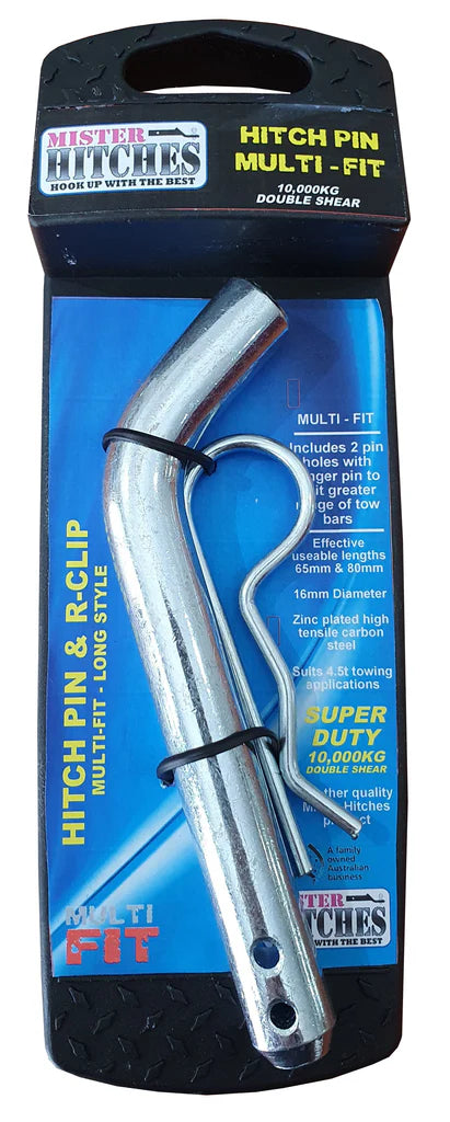 Mister Hitches Hitch Pin & Clip (Long Style 2 Hole)
