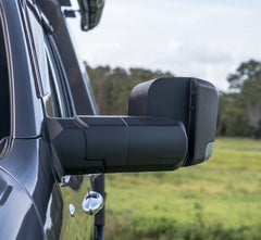 Ford Everest MSA POWER FOLD™ Towing Mirrors - Black, Electric, Heated, Indicators, Power Fold, Puddle Light