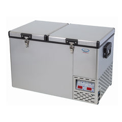 NL 72L Legacy Twin Bin, Double Door, Dual Control Stainless Steel Fridge Freezer