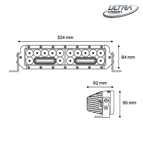 NITRO Maxx 105W 13″ LED Light bar | Ultra Vision Lighting