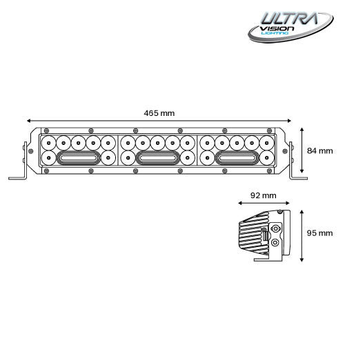 NITRO Maxx 155W 18″ LED Light bar | Ultra Vision Lighting