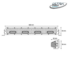 NITRO Maxx 205W 24″ LED Light bar | Ultra Vision Lighting