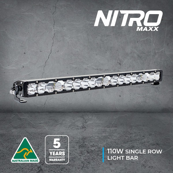 An Ultra Vision Nitro Maxx 110W Single Row Light Bar.