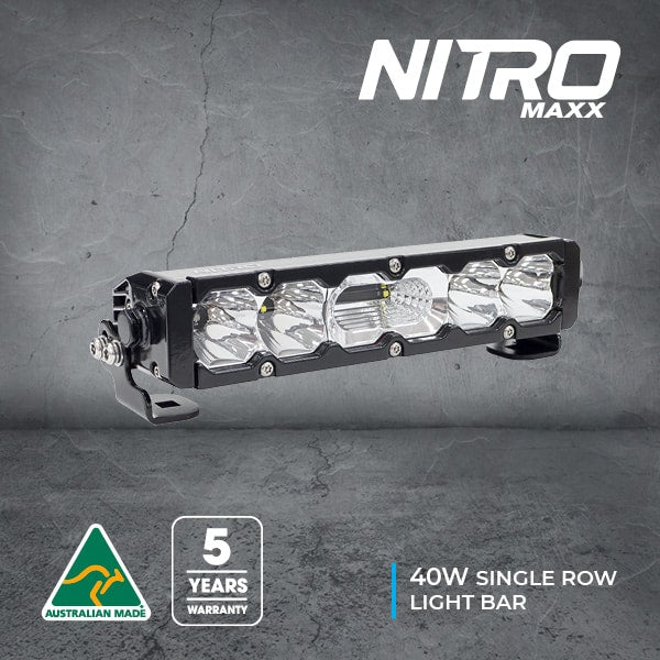 An Ultra Vision Nitro Maxx 40w Single Row Light Bar.