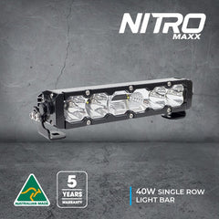 An Ultra Vision Nitro Maxx 40w Single Row Light Bar.