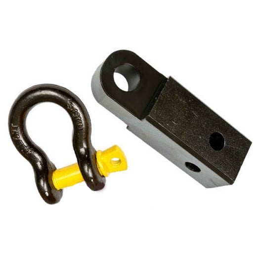 A tow bar hitch receiver kit.