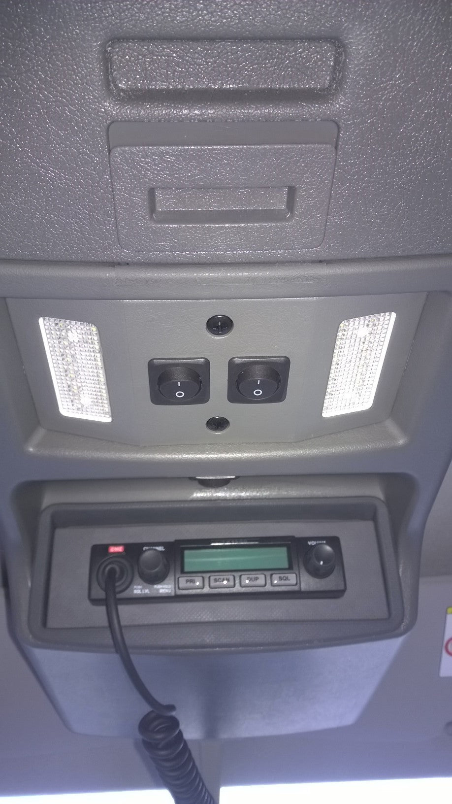 A roof console.