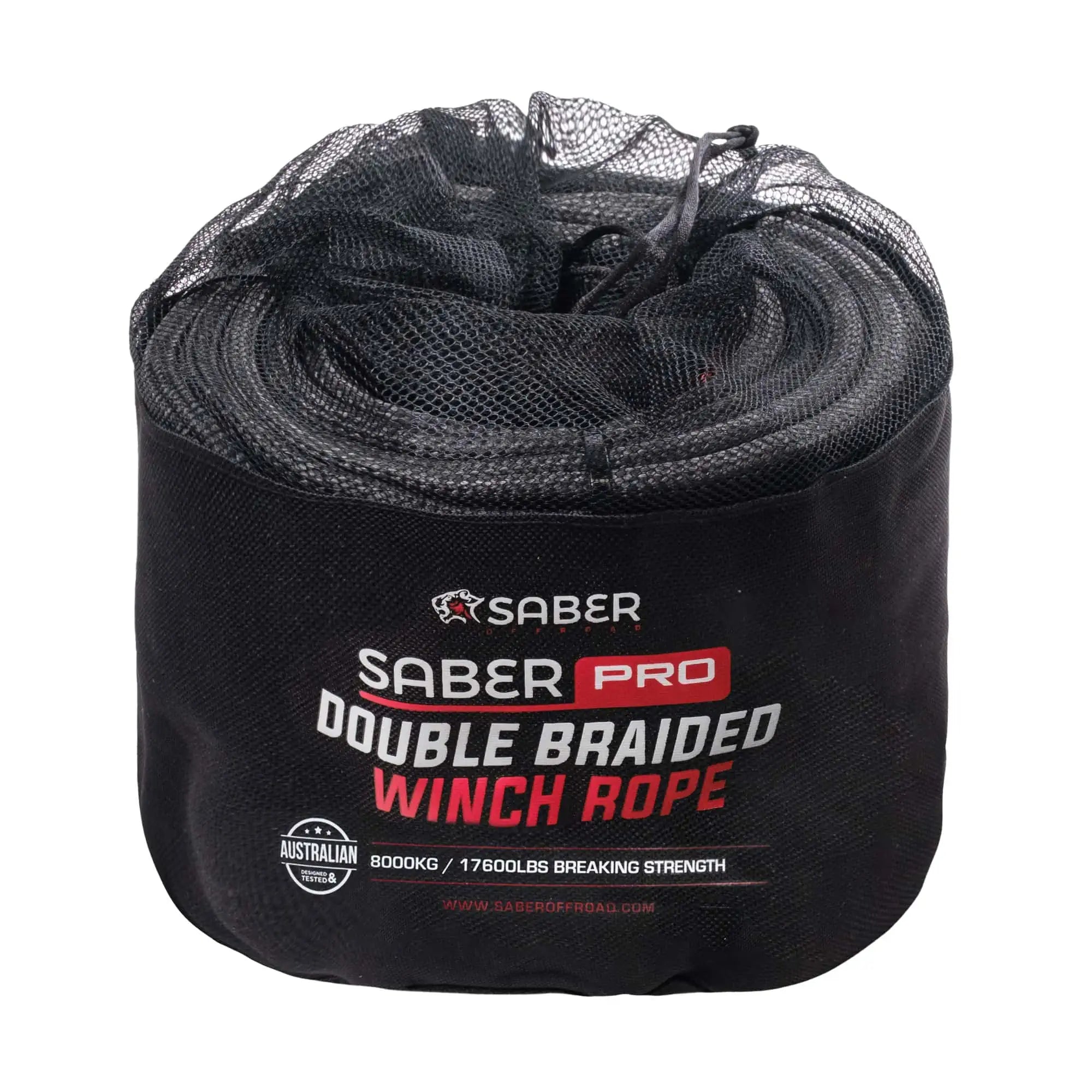 Saber Offroad 30M SaberPro Double Braided Winch Rope.