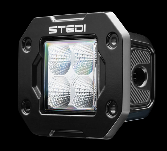 G4 Black Flush Work Light