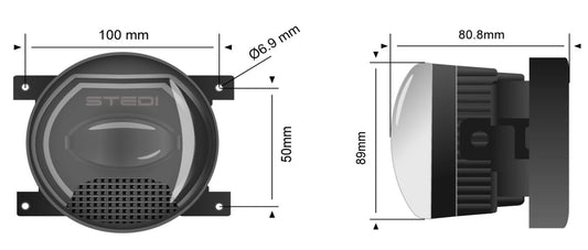 Stedi Universal Type A LED Fog Light with DRL Conversion Kit