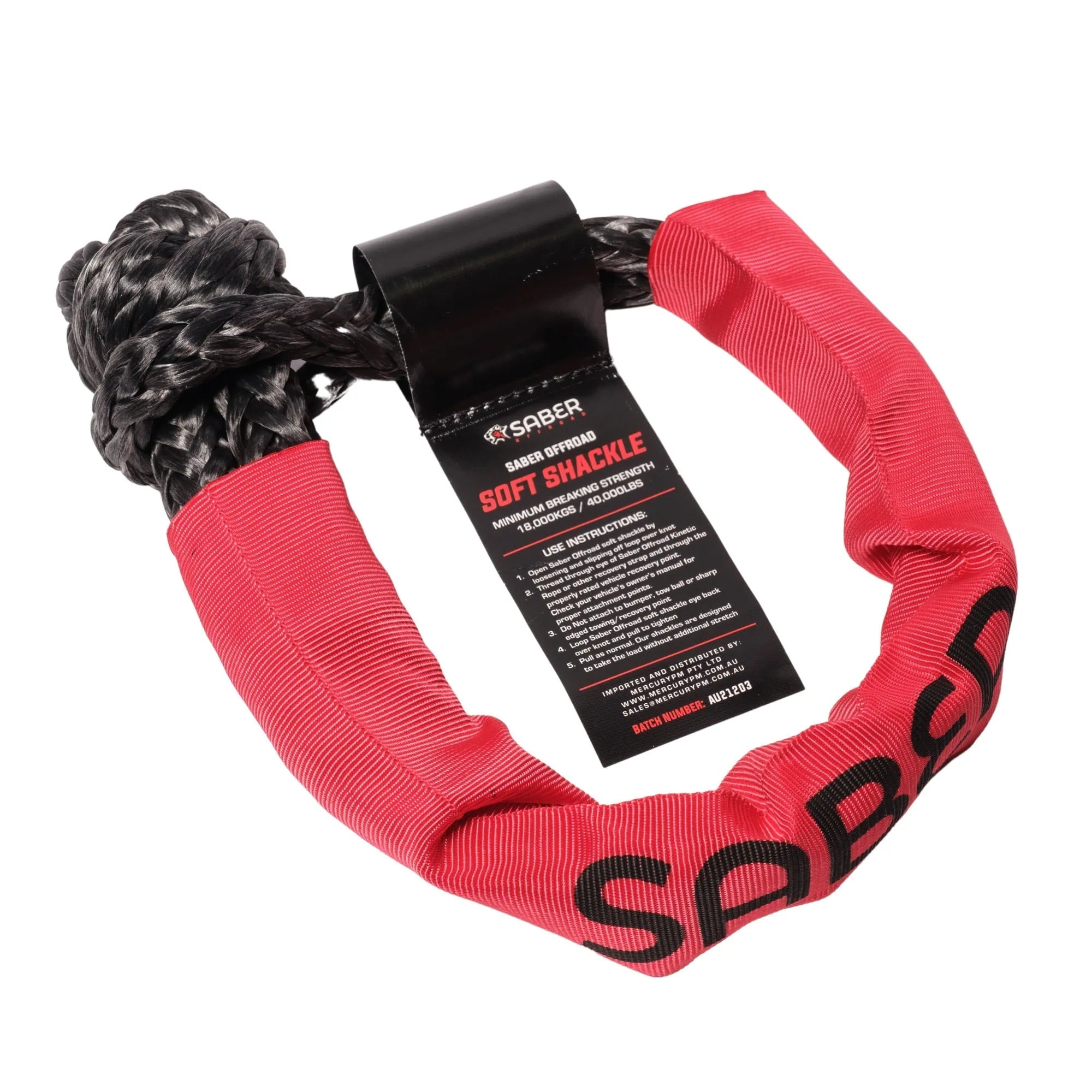 18,000KG Soft Shackle With Protective Sheath | SaberPro®