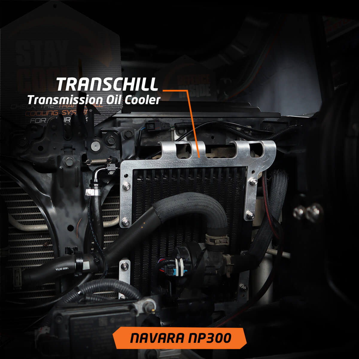 Transchill Arctic Black Transmission Cooler Kit NISSAN NAVARA NP300 (TCB630DPK)