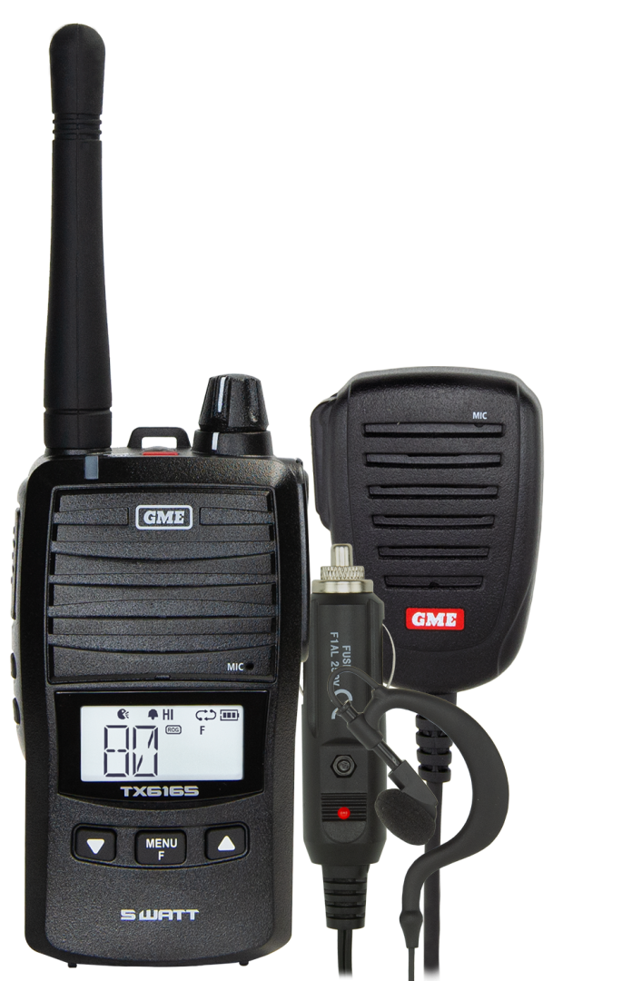 5/1 Watt UHF CB Handheld Radio including Accessories| GME