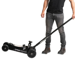 Titan Terrain 2 Tonne Rugged Floor Jack - Hi Lift Hydraulic Trolley Jack