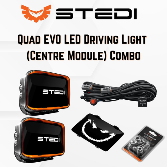 Quad EVO LED Driving Light (Centre Module) Combo