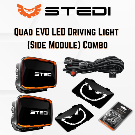 Quad EVO LED Driving Light (Side Module) Combo
