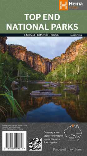 Top End National Parks Map: Litchfield, Katherine & Kakadu