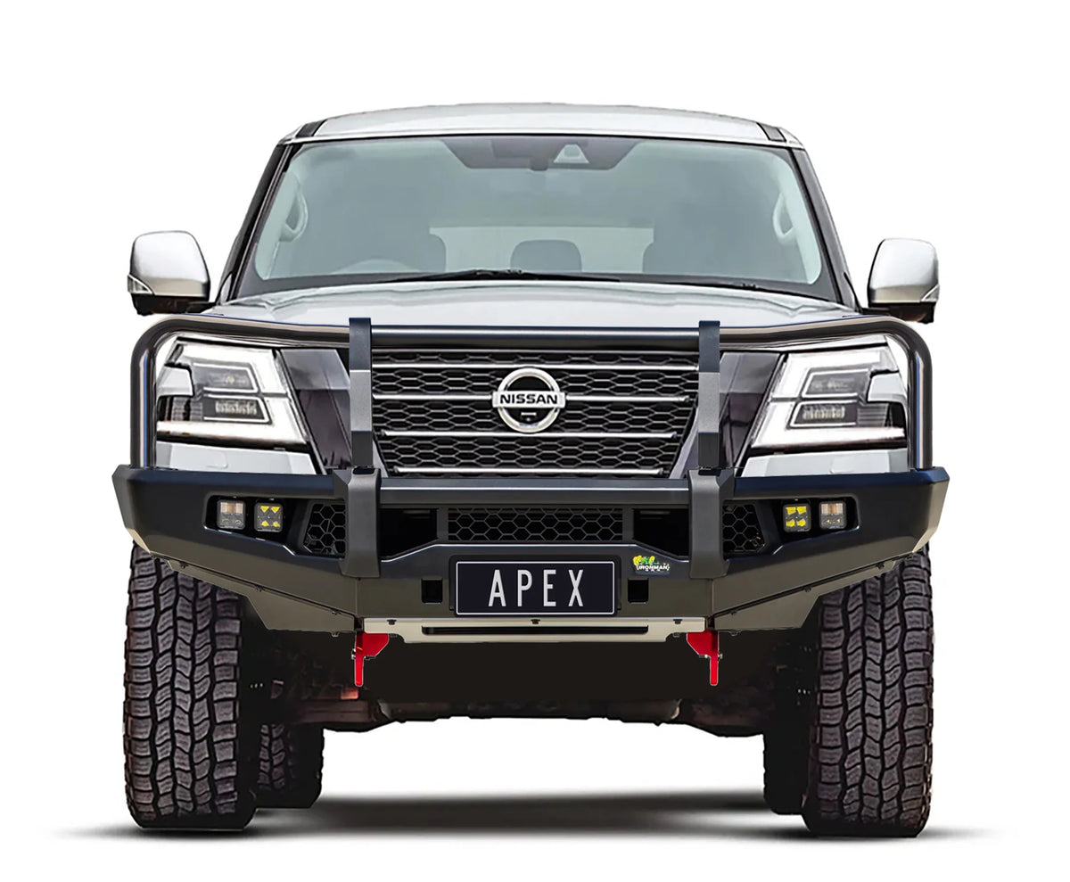 APEX Bull Bar & Lights Kit For Nissan Patrol Y62 S5 | Ironman 4x4
