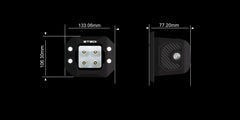 G4 Black Flush Work Light