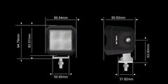 G4 Black Ultra Flood Work Light