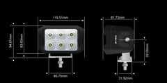 G6 Black Flood Work Light